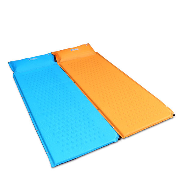 Bluefield Automatic Inflatable Air Mat Camping Moisture Proof Mattress Sleeping Pad Mattresses With Pillow